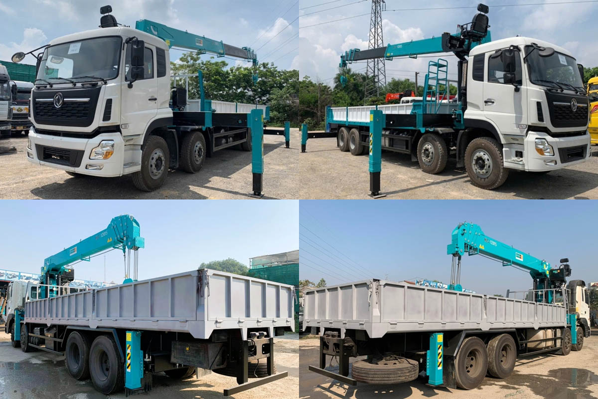 Xe cẩu tự hành 12 tấn Dongfeng & Hyundai