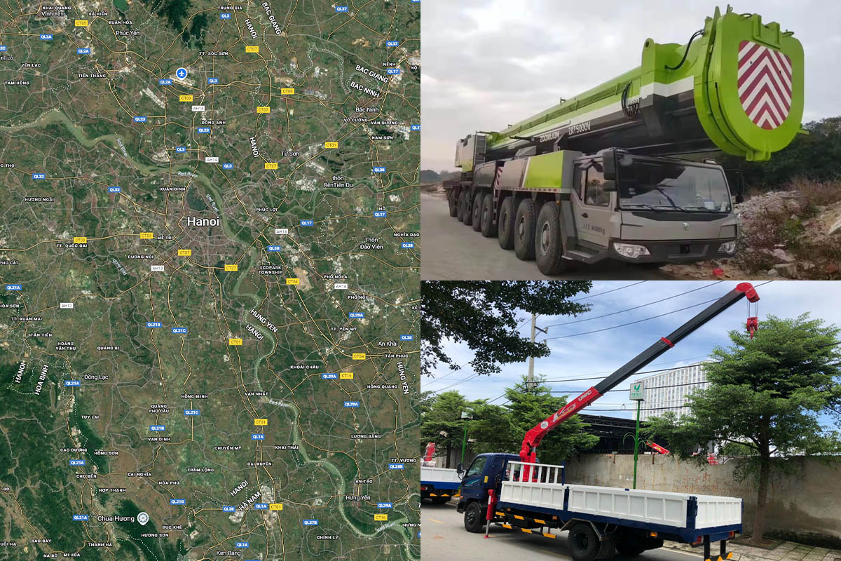 Dịch vụ cho thuê xe cẩu tại phường Nghĩa Đô