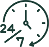 icon Phục vụ 24/7, kể cả lễ Tết